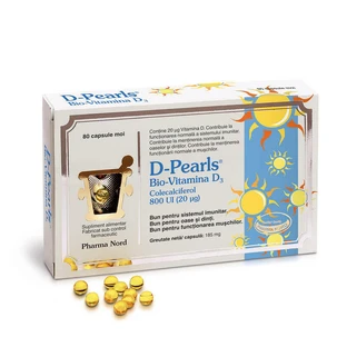 Біо-вітамін D3 D-Pearls Pharma Nord Bio-Vitamin D3, 80 капсул