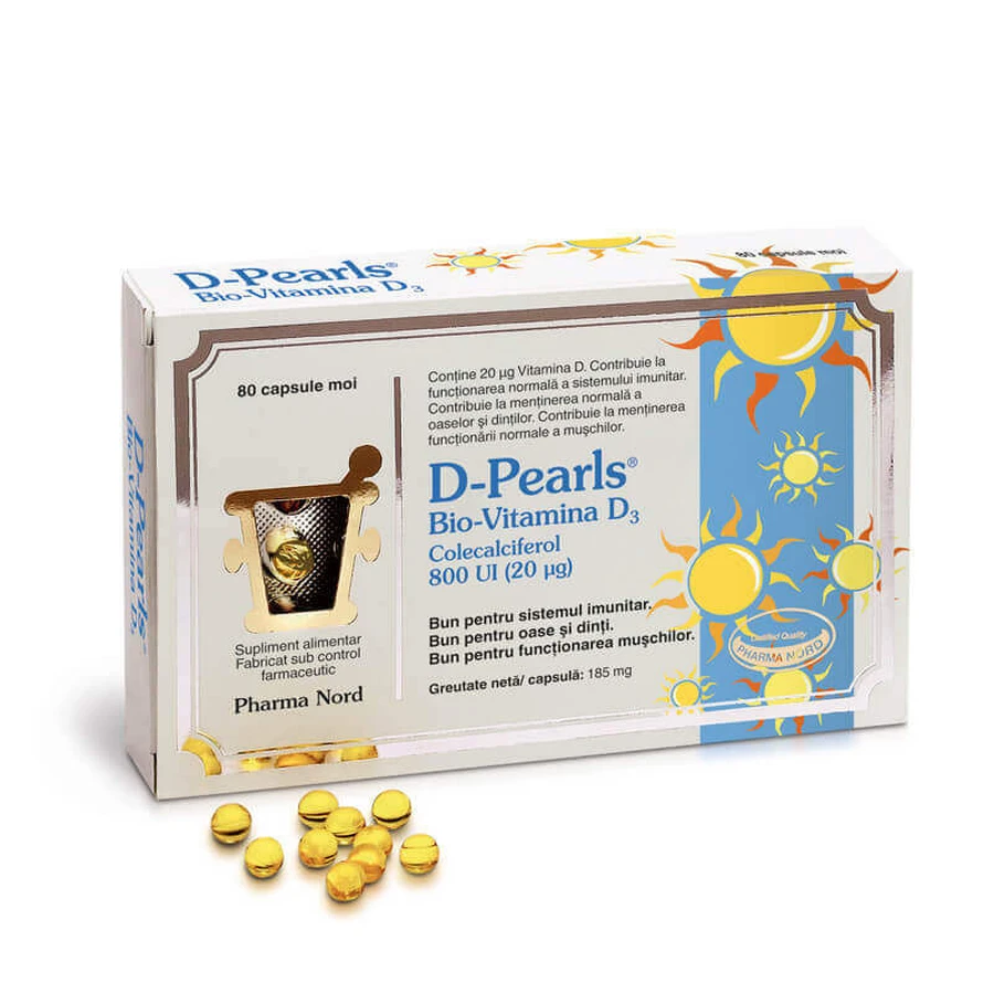 Біо-вітамін D3 D-Pearls Pharma Nord Bio-Vitamin D3, 80 капсул: ціни та характеристики