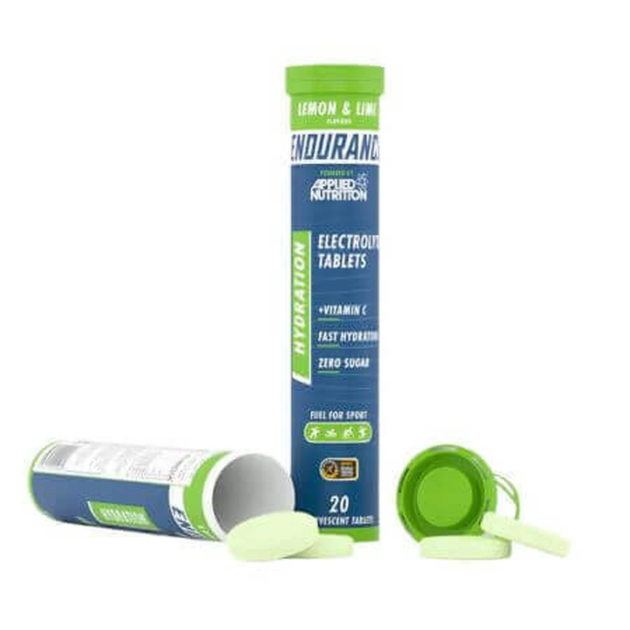 Электролиты Applied Nutrition Hydration Electrolyte Lemon & Lime для выносливости, 20 таблеток: цены и характеристики