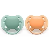 Пустышка Philips Avent Ultra Soft, 0-6 месяцев, 2 штуки, розовая и фиолетовая, SCF091/03, Philips
