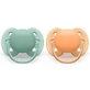 Пустышка Philips Avent Ultra Soft, 0-6 месяцев, 2 штуки, розовая и фиолетовая, SCF091/03, Philips