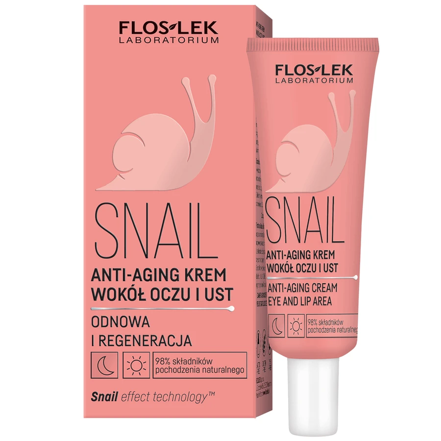 Floslek Laboratorium Snail, антивозрастной крем для глаз и губ, 30 мл: цены и характеристики