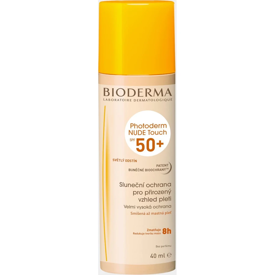 Bioderma Photoderm NUDE Touch SPF50 + тонирующий флюид светлый 40 мл: цены и характеристики