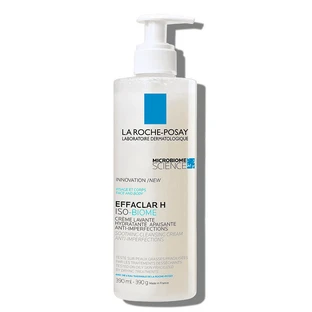 La Roche-Posay Effaclar H Iso-Biome Увлажняющий крем для умывания для жирной кожи, 390 мл