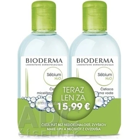 BIODERMA Sébium H2O FESTIVAL 2×250 мл: ціни та характеристики