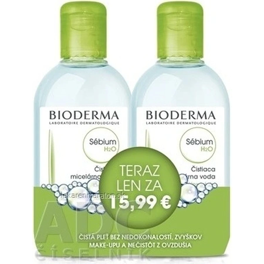 BIODERMA Sébium H2O FESTIVAL 2×250 мл: ціни та характеристики