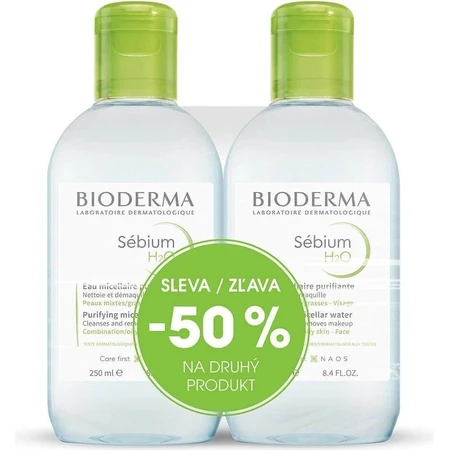 BIODERMA Sébium H2O FESTIVAL 2×250 мл: ціни та характеристики