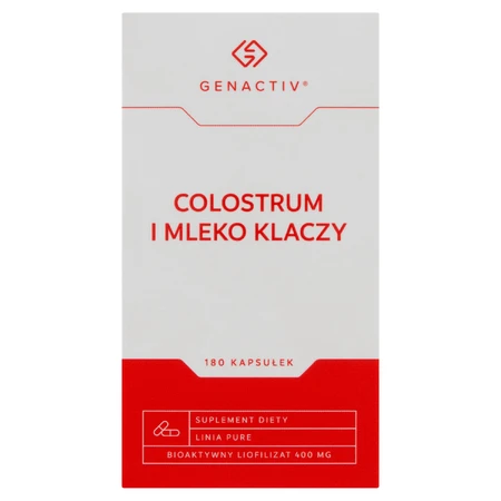 Genactiv Молозиво та кобиляче молоко, 180 капсул: ціни та характеристики