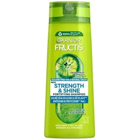 Garnier Fructis Strength & Shine Зміцнюючий шампунь для всіх типів волосся без блиску та сили, 400 мл 1×400 мл, шампунь: ціни та характеристики