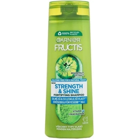 Garnier Fructis Strength & Shine Зміцнюючий шампунь для всіх типів волосся без блиску та сили, 400 мл 1×400 мл, шампунь: ціни та характеристики