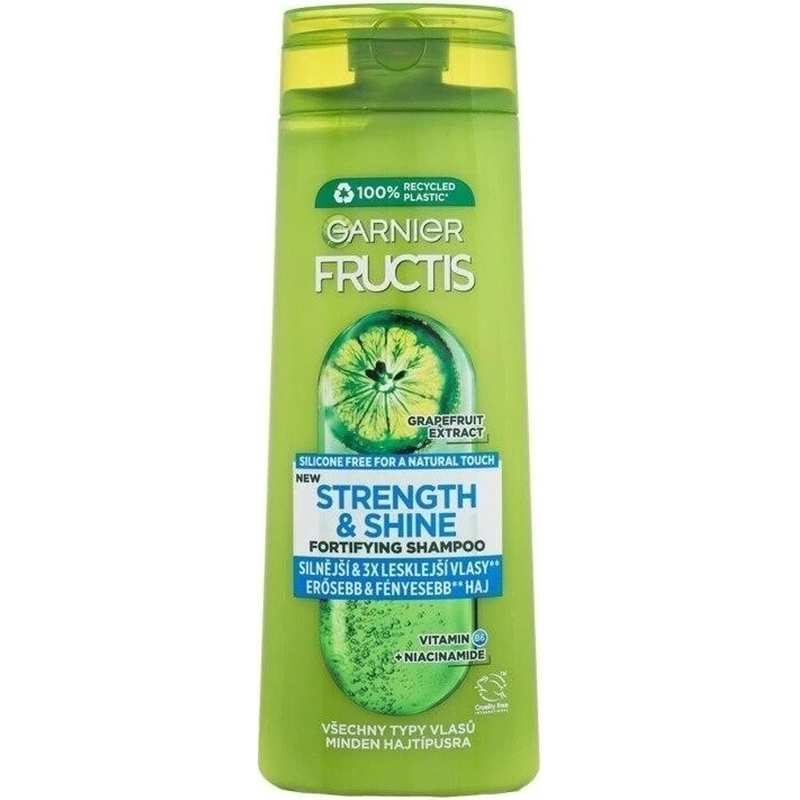 Garnier Fructis Strength & Shine Зміцнюючий шампунь для всіх типів волосся без блиску та сили, 400 мл 1×400 мл, шампунь: ціни та характеристики
