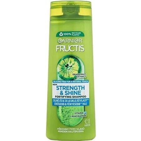 Garnier Fructis Strength & Shine Зміцнюючий шампунь для всіх типів волосся без блиску та сили, 400 мл 1×400 мл, шампунь: ціни та характеристики