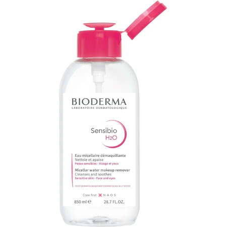 Мицеллярная вода Bioderma Sensibio H2O для чувствительной кожи помпа 850 мл: цены и характеристики