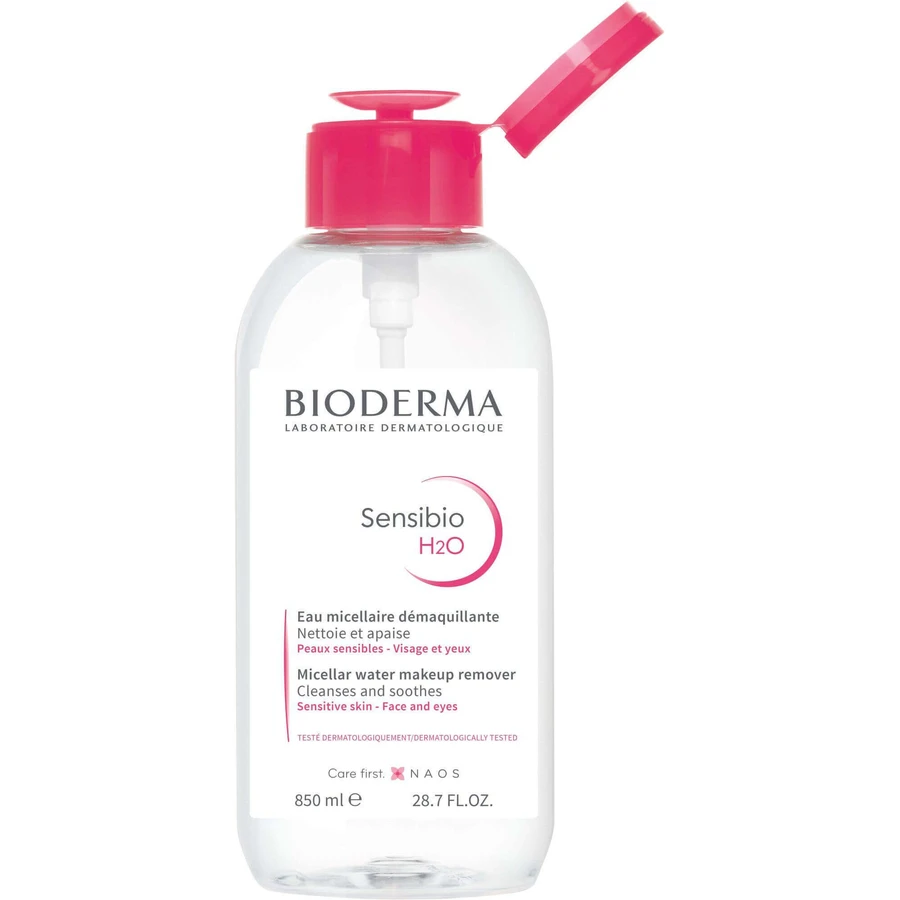 Мицеллярная вода Bioderma Sensibio H2O для чувствительной кожи помпа 850 мл: цены и характеристики