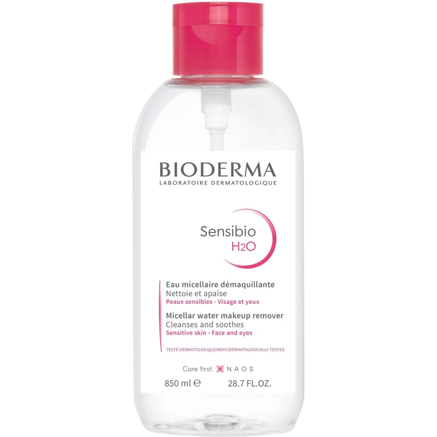 Мицеллярная вода Bioderma Sensibio H2O для чувствительной кожи помпа 850 мл: цены и характеристики