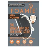 Foamie What A Man 3в1 Body Bar, чоловічий догляд для душу для обличчя, тіла та волосся 90 г