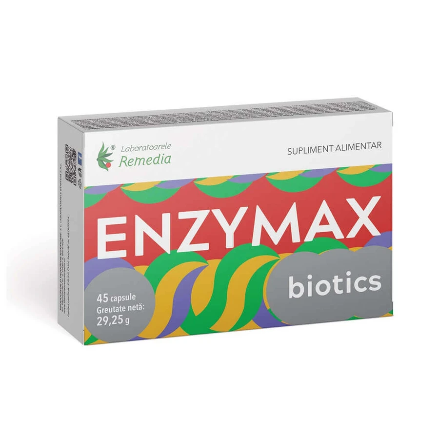 Биотики Enzymax, 45 капсул, Remedia: цены и характеристики