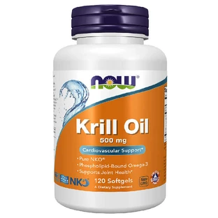 Now Foods Krill Oil, олія криля 500 мг, 120 капсул