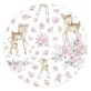 Хлопковая простыня на резинке для детской кроватки, 120х60 см, Sweet Deer Pink, MimiNu