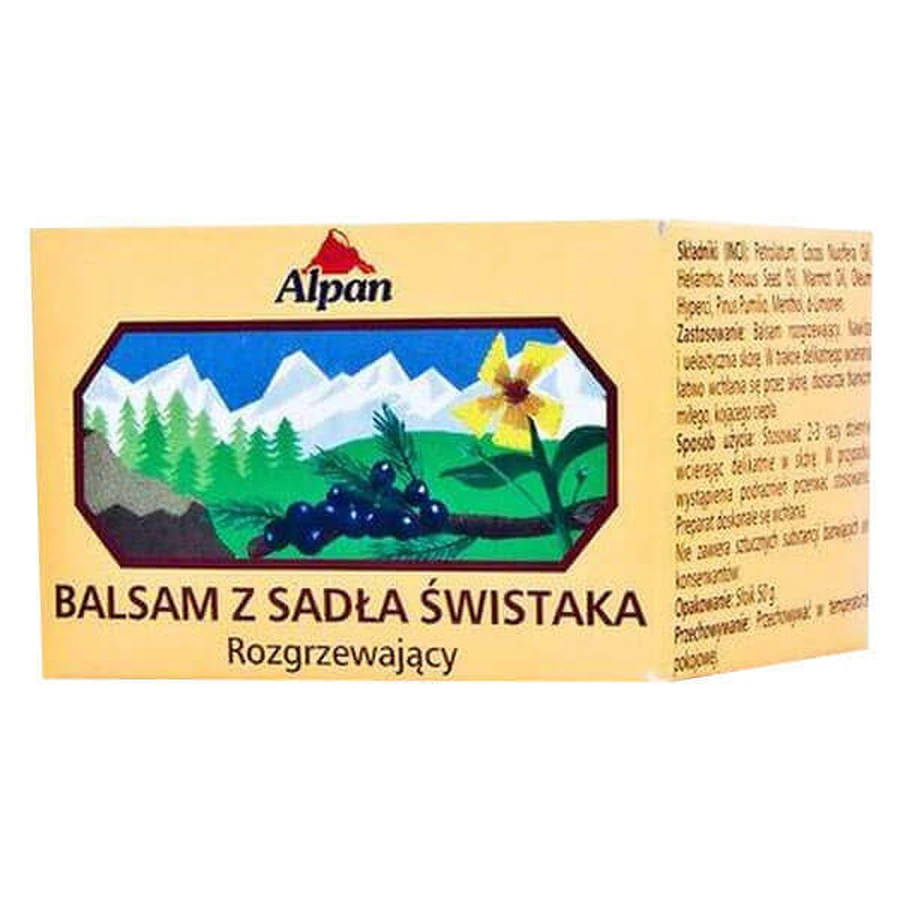 Alpan, согревающий бальзам с сада вистака, 50 г: цены и характеристики