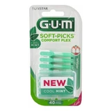 Міжзубні щітки Soft-Picks Comfort Flex Soft-Picks Comfort Flex зі смаком м'яти середні, 40 штук, гумка Sunstar