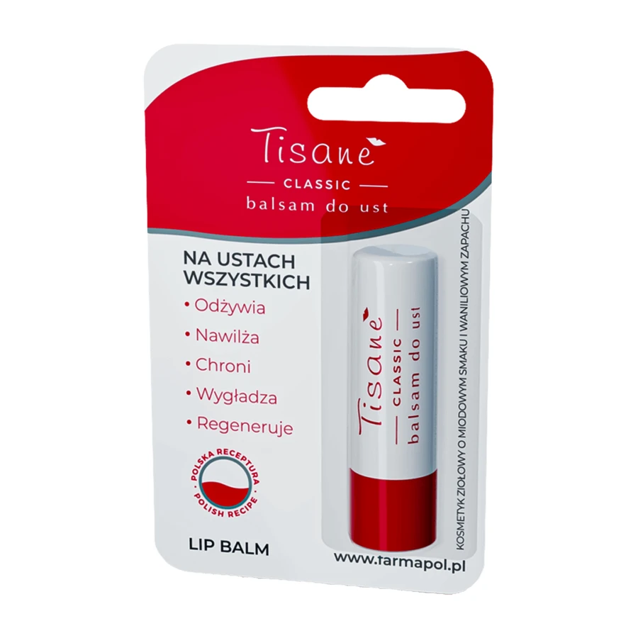 Бальзам для губ Tisane Classic, 4,3 г ЗАБРУДНЕНА УПАКОВКА: ціни та характеристики