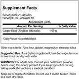 Імбир Корінь імбиру екстракт, 100 капсул, Swanson Health USA