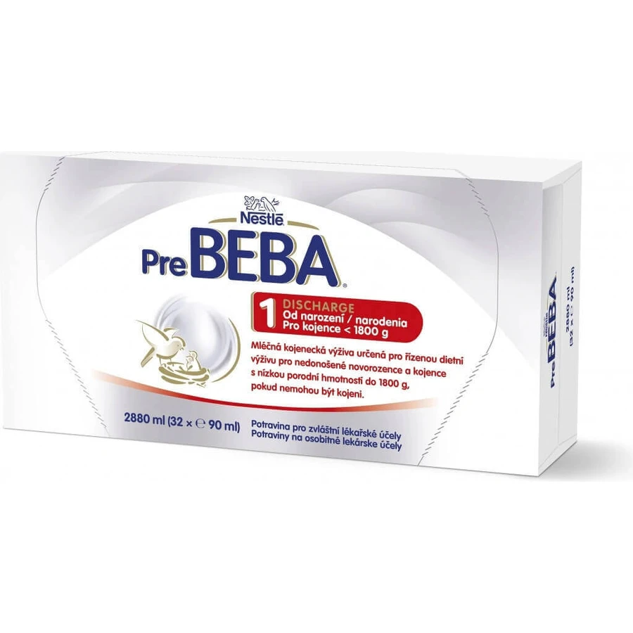 PreBEBA 1 РОЗРЯД 32×90 мл, молочна суміш (для новонароджених вагою до 1800 г): ціни та характеристики