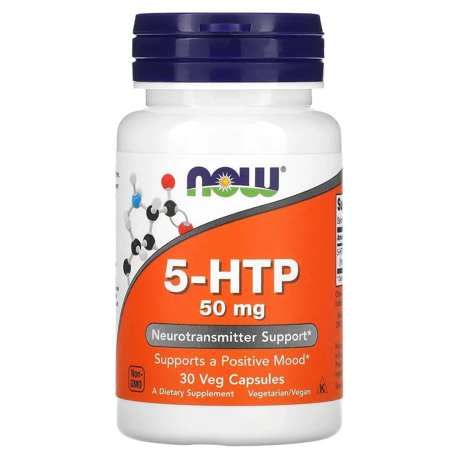 5-HTP, 50 мг, 30 капсул, Now Foods: цены и характеристики