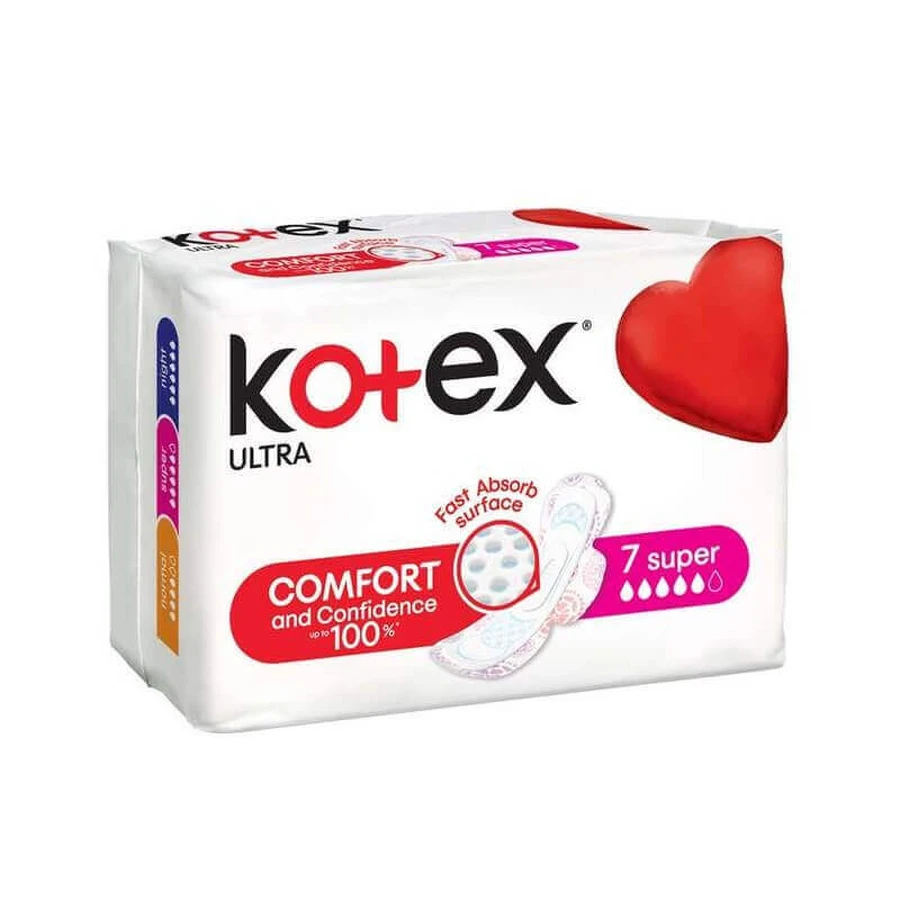 Вбираючі прокладки Ultra Super, 7 шт, Kotex: ціни та характеристики