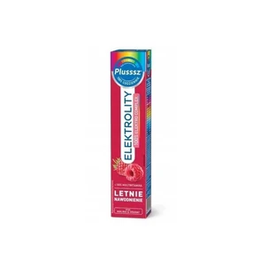 Plusssz Elektrolity + 100% мультивитамины малина и гранат, 24 шипучие таблетки
