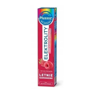 Електроліти Plusssz Electrolytes +100% Multivitamin Raspberry and Pomegranate, шипучі таблетки, №24