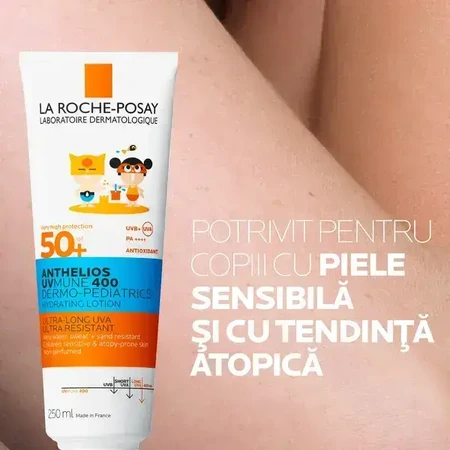 Anthelios Dermo-Pediatrics зволожуючий лосьйон для обличчя та тіла для дітей з SPF 50+, 250 мл, La Roche-Posay: ціни та характеристики