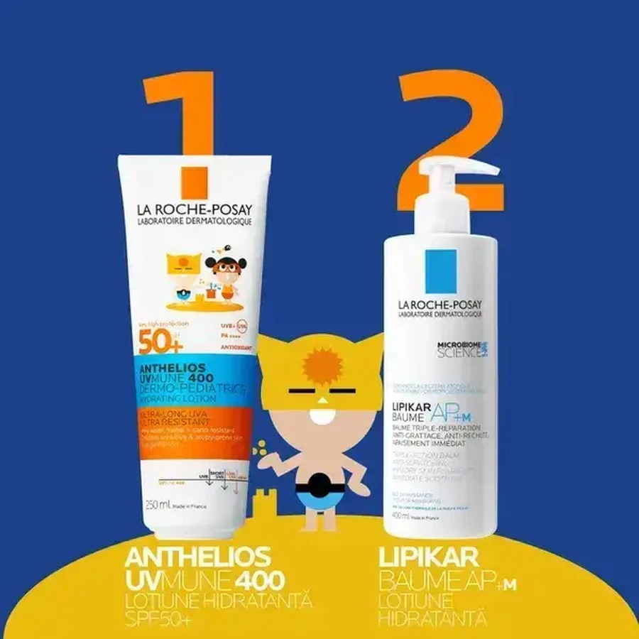 Anthelios Dermo-Pediatrics зволожуючий лосьйон для обличчя та тіла для дітей з SPF 50+, 250 мл, La Roche-Posay: ціни та характеристики