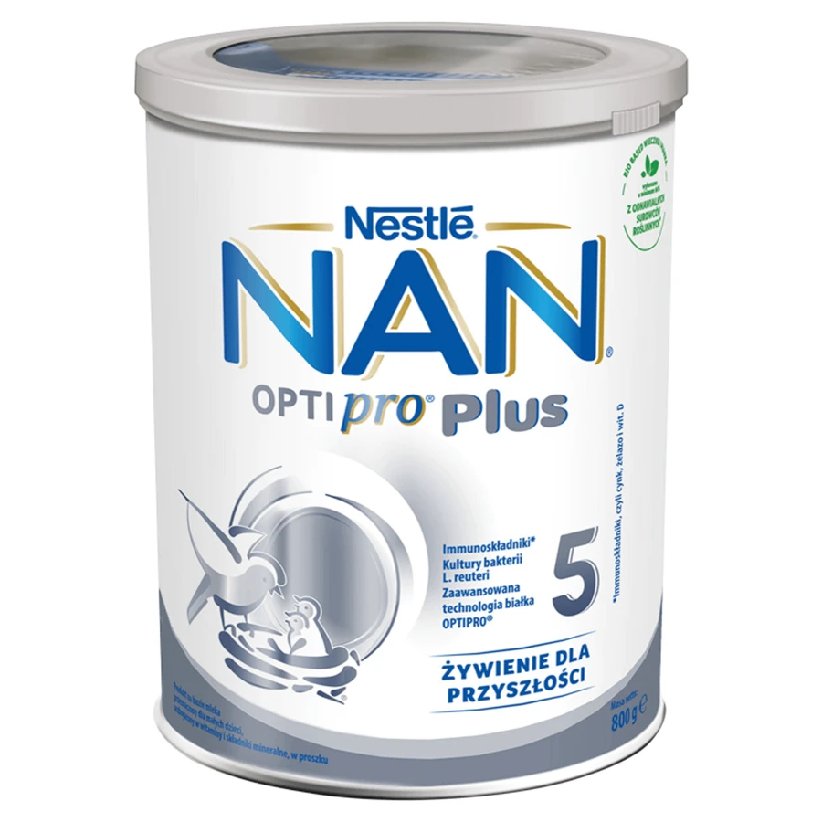 Nestle NAN Optipro Plus 5 молочний продукт на основі молока для дітей старше 2,5 років, 4 х 800 г: ціни та характеристики