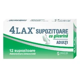 Гліцеринові супозиторії для дорослих 4Lax, 12 штук, Solacium Pharma