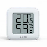 Цифровий кімнатний термометр і гігрометр, білий, Airbi