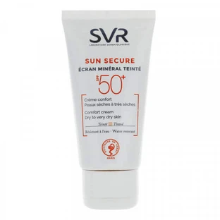 Солнцезащитный крем для лица SVR Sun Secure Ecran Mineral SPF 50+ для сухой и очень сухой кожи, 50 мл