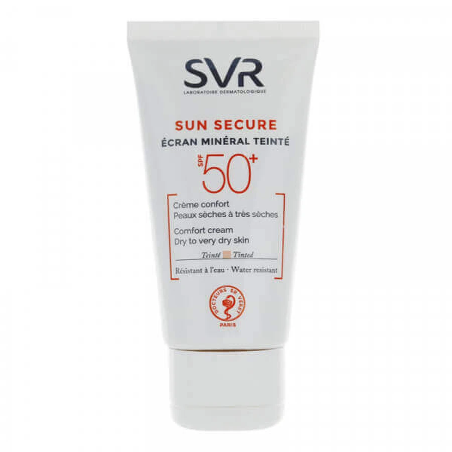 Солнцезащитный крем для лица SVR Sun Secure Ecran Mineral SPF 50+ для сухой и очень сухой кожи, 50 мл: цены и характеристики