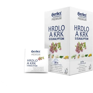Herbex Premium саше для горла и шеи с эвкалиптом 20 x 1,5 г