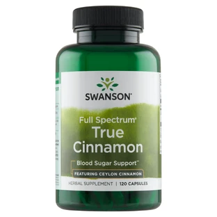 Swanson Full Spectrum True Cinnamon, цейлонська кориця, 120 капсул