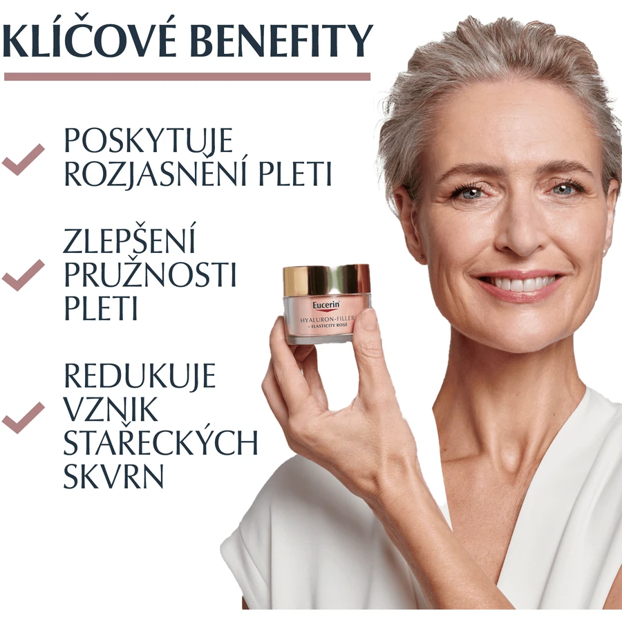 Eucerin Гіалуроновий денний крем для обличчя з ефектом пружності та еластичності Rosé SPF30 50 мл: ціни та характеристики