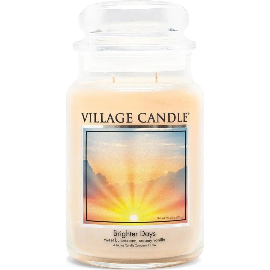 Village Candle Ароматична свічка в склі - Brighter Days - Яскравіші дні, велика 1×1 шт: ціни та характеристики