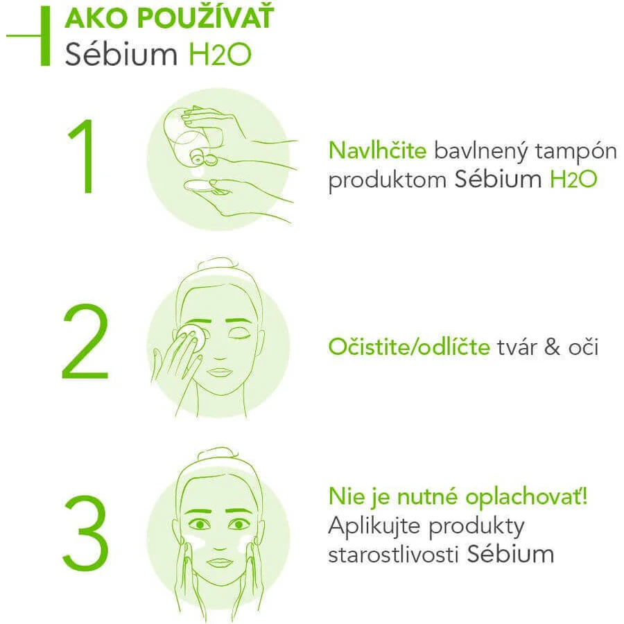 Міцелярна вода BioDerma Sébium H2O для жирної шкіри та акне 500 мл: ціни та характеристики
