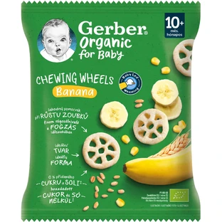 Gerber Organic жевательные колеса с бананом 28 г