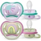 Philips Avent Ultra соска-пустушка 0-6м для дівчаток (райдуга) 2 шт.