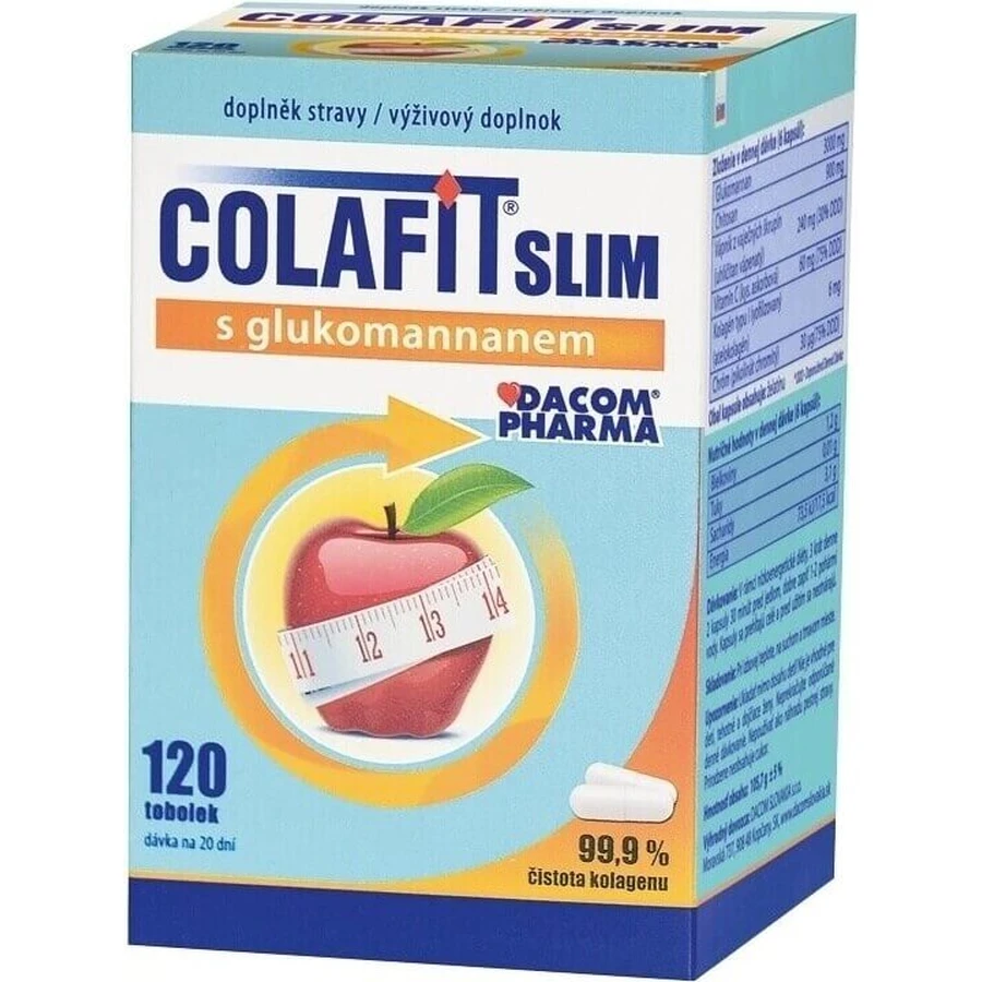 COLAFIT SLIM з глюкоманнаном 1×120 cps, дієтична добавка: ціни та характеристики