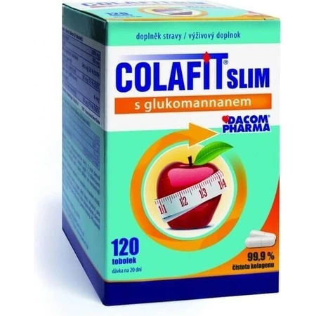 COLAFIT SLIM з глюкоманнаном 1×120 cps, дієтична добавка: ціни та характеристики