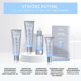 L biotica Estetic Clinic Oxy Treatment Освітлюючий та оксигенуючий дермотерапевтичний крем для шкіри навколо очей та повік, 15 мл