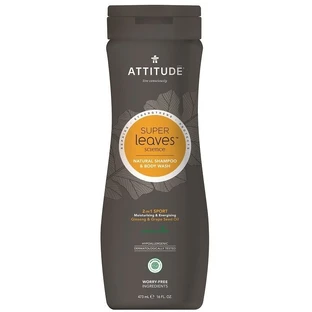Attitude Мужская ампула и мыло для тела (2в1) Супер Листья с детоксикационным эффектом, нормальные волосы 473 мл